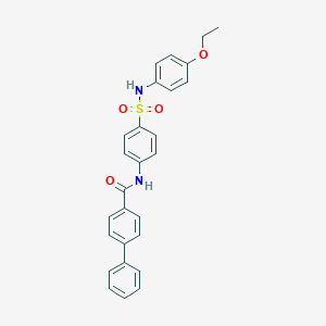 molecular formula C27H24N2O4S B322177 N-{4-[(4-ethoxyphenyl)sulfamoyl]phenyl}biphenyl-4-carboxamide 