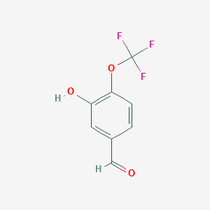 molecular formula C8H5F3O3 B3221777 3-Hydroxy-4-(trifluoromethoxy)benzaldehyde CAS No. 1208078-41-4