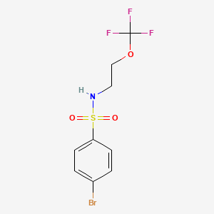 molecular formula C9H9BrF3NO3S B3221785 4-Bromo-N-(2-trifluoromethoxyethyl)-benzenesulfonamide CAS No. 1208078-91-4