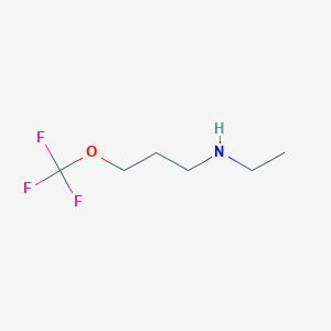 molecular formula C6H12F3NO B3221790 Ethyl-(3-trifluoromethoxy-propyl)-amine CAS No. 1208078-98-1
