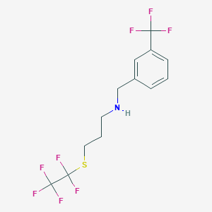 (3-Pentafluoroethylsulfanyl-propyl)-(3-trifluoromethyl-benzyl)-amine