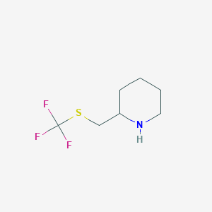 molecular formula C7H12F3NS B3221852 2-Trifluoromethylsulfanylmethylpiperidine CAS No. 1208080-51-6