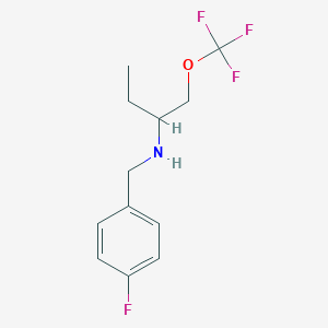 (4-Fluoro-benzyl)-(1-trifluoromethoxymethyl-propyl)-amine