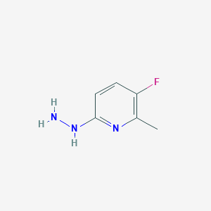 molecular formula C6H8FN3 B3221883 3-Fluoro-6-hydrazinyl-2-methylpyridine CAS No. 1208250-43-4