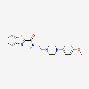 molecular formula C21H24N4O2S B3221893 N-(2-(4-(4-methoxyphenyl)piperazin-1-yl)ethyl)benzo[d]thiazole-2-carboxamide CAS No. 1208701-79-4