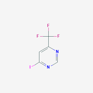 molecular formula C5H2F3IN2 B3221918 4-Iodo-6-(trifluoromethyl)pyrimidine CAS No. 1209314-40-8