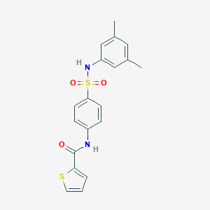 molecular formula C19H18N2O3S2 B322194 N-{4-[(3,5-dimethylanilino)sulfonyl]phenyl}-2-thiophenecarboxamide 