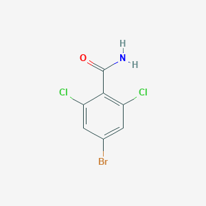 molecular formula C7H4BrCl2NO B3221940 4-Bromo-2,6-dichlorobenzamide CAS No. 1209458-87-6