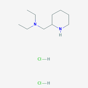 molecular formula C10H24Cl2N2 B3221955 Diethyl(piperidin-2-ylmethyl)amine dihydrochloride CAS No. 120990-93-4