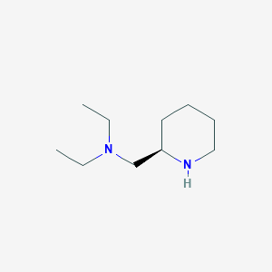 molecular formula C10H22N2 B3221957 N-ethyl-N-[[(2R)-piperidin-2-yl]methyl]ethanamine CAS No. 120990-94-5
