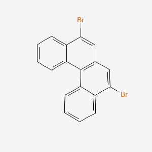 molecular formula C18H10Br2 B3221993 5,8-Dibromobenzo[c]phenanthrene CAS No. 121012-73-5