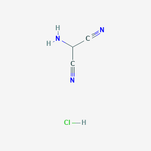 molecular formula C3H4ClN3 B3222006 2-Aminomalononitrile hydrochloride CAS No. 121040-01-5