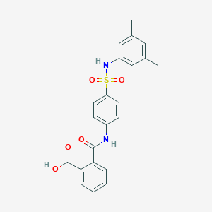 molecular formula C22H20N2O5S B322205 2-({4-[(3,5-Dimethylanilino)sulfonyl]anilino}carbonyl)benzoic acid 