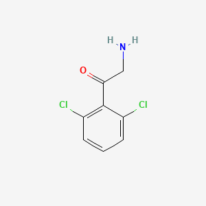 molecular formula C8H7Cl2NO B3222093 2-Amino-1-(2,6-dichlorophenyl)ethan-1-one CAS No. 1211514-96-3