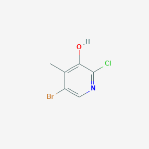 molecular formula C6H5BrClNO B3222150 5-Bromo-2-chloro-4-methylpyridin-3-ol CAS No. 1211530-16-3
