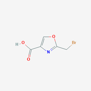 molecular formula C5H4BrNO3 B3222155 2-(Bromomethyl)-1,3-oxazole-4-carboxylic acid CAS No. 1211534-00-7