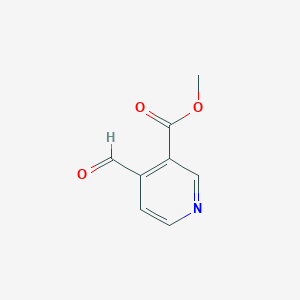 molecular formula C8H7NO3 B3222173 Methyl 4-formylnicotinate CAS No. 1211579-85-9