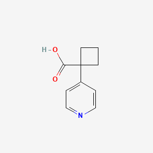 molecular formula C10H11NO2 B3222215 1-(Pyridin-4-YL)cyclobutanecarboxylic acid CAS No. 1211594-47-6