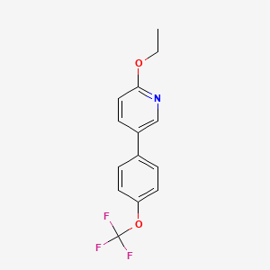 2-Ethoxy-5-(4-(trifluoromethoxy)phenyl)pyridine