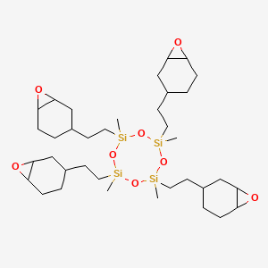 molecular formula C36H64O8Si4 B3222265 2,4,6,8-Tetramethyl-2,4,6,8-tetrakis[2-(3,4-epoxycyclohexyl)ethyl]cyclotetrasiloxane CAS No. 121225-98-7