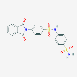 molecular formula C20H15N3O6S2 B322227 4-(1,3-dioxo-1,3-dihydro-2H-isoindol-2-yl)-N-(4-sulfamoylphenyl)benzenesulfonamide 