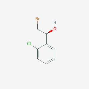molecular formula C8H8BrClO B3222283 (1S)-2-bromo-1-(2-chlorophenyl)ethan-1-ol CAS No. 1212322-23-0