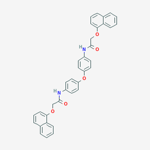 molecular formula C36H28N2O5 B322229 2-(1-naphthyloxy)-N-[4-(4-{[(1-naphthyloxy)acetyl]amino}phenoxy)phenyl]acetamide 