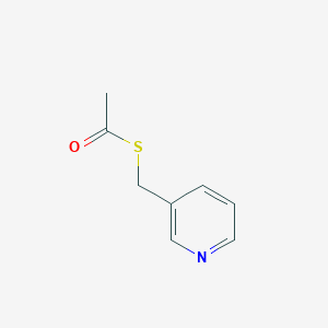 molecular formula C8H9NOS B3222304 S-(Pyridin-3-ylmethyl) ethanethioate CAS No. 121277-14-3