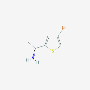 molecular formula C6H8BrNS B3222307 (R)-1-(4-Bromothiophen-2-yl)ethan-1-amine CAS No. 1212816-88-0