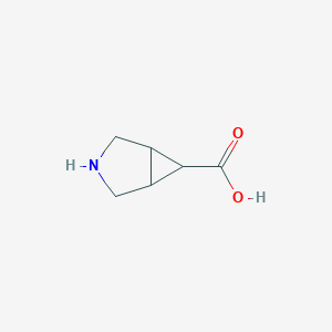 molecular formula C6H9NO2 B3222311 3-氮杂双环[3.1.0]己烷-6-羧酸 CAS No. 1212822-57-5
