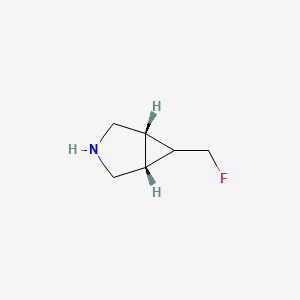 molecular formula C6H10FN B3222314 (1R,5S,6R)-6-(fluoromethyl)-3-azabicyclo[3.1.0]hexane CAS No. 1212822-78-0