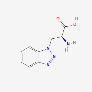 molecular formula C9H10N4O2 B3222319 (2S)-2-Amino-3-(1H-1,2,3-benzotriazol-1-YL)propanoic acid CAS No. 1212823-47-6