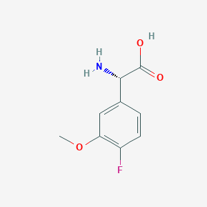 (2S)-2-amino-2-(4-fluoro-3-methoxyphenyl)acetic acid