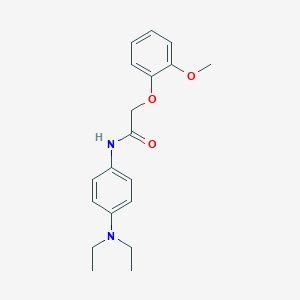 molecular formula C19H24N2O3 B322237 N-[4-(diethylamino)phenyl]-2-(2-methoxyphenoxy)acetamide 