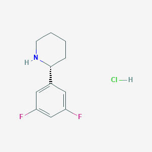 B3222374 (R)-2-(3,5-difluorophenyl)piperidine HCl CAS No. 1213079-50-5