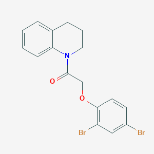 molecular formula C17H15Br2NO2 B322239 2-(2,4-dibromophenoxy)-1-(3,4-dihydroquinolin-1(2H)-yl)ethanone 