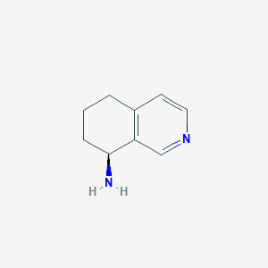 molecular formula C9H12N2 B3222410 (S)-5,6,7,8-Tetrahydro-isoquinolin-8-ylamine CAS No. 1213172-32-7