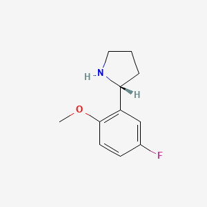 (r)-2-(5-Fluoro-2-methoxyphenyl)pyrrolidine