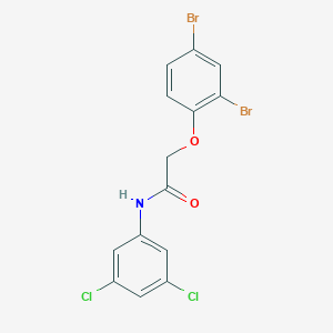 2-(2,4-dibromophenoxy)-N-(3,5-dichlorophenyl)acetamide