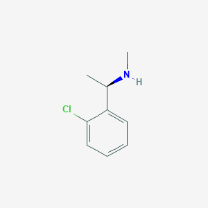molecular formula C9H12ClN B3222486 (R)-1-(2-Chlorophenyl)-N-methylethan-1-amine CAS No. 1213424-79-3