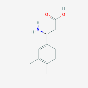 molecular formula C11H15NO2 B3222515 (3R)-3-amino-3-(3,4-dimethylphenyl)propanoic acid CAS No. 1213520-23-0