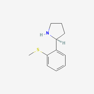 (2S)-2-(2-methylsulfanylphenyl)pyrrolidine