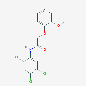 molecular formula C15H12Cl3NO3 B322255 2-(2-methoxyphenoxy)-N-(2,4,5-trichlorophenyl)acetamide 