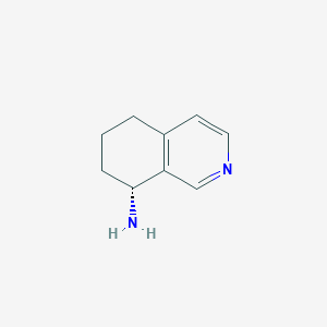 molecular formula C9H12N2 B3222568 (R)-5,6,7,8-Tetrahydro-isoquinolin-8-ylamine CAS No. 1213648-37-3