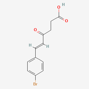 molecular formula C12H11BrO3 B3222573 (E)-6-(4-Bromophenyl)-4-oxohex-5-enoic acid CAS No. 121365-23-9
