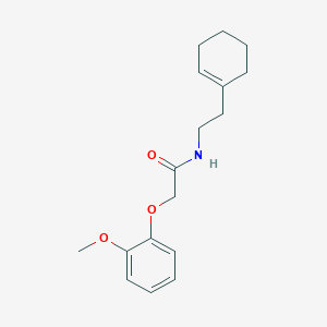 molecular formula C17H23NO3 B322258 N-(2-cyclohex-1-en-1-ylethyl)-2-(2-methoxyphenoxy)acetamide 