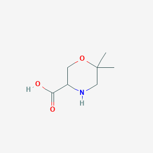 6,6-Dimethylmorpholine-3-carboxylic acid