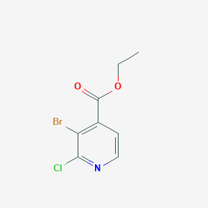 molecular formula C8H7BrClNO2 B3222671 Ethyl 3-bromo-2-chloroisonicotinate CAS No. 1214337-62-8