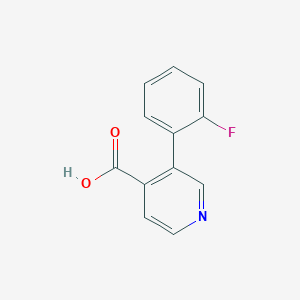 molecular formula C12H8FNO2 B3222693 3-(2-Fluorophenyl)pyridine-4-carboxylic acid CAS No. 1214350-74-9