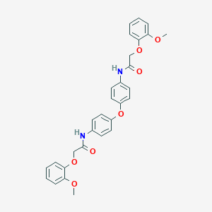 molecular formula C30H28N2O7 B322272 2-(2-methoxyphenoxy)-N-[4-(4-{[(2-methoxyphenoxy)acetyl]amino}phenoxy)phenyl]acetamide 